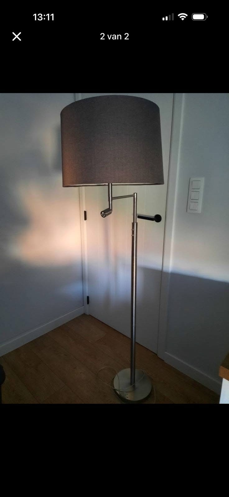 Design vloerlamp, Ophalen, Zo goed als nieuw