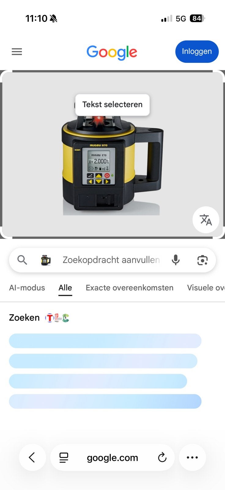 Leica Rugby 870 hellingslaser, Doe-het-zelf en Bouw, Meetapparatuur, Zo goed als nieuw, Ophalen