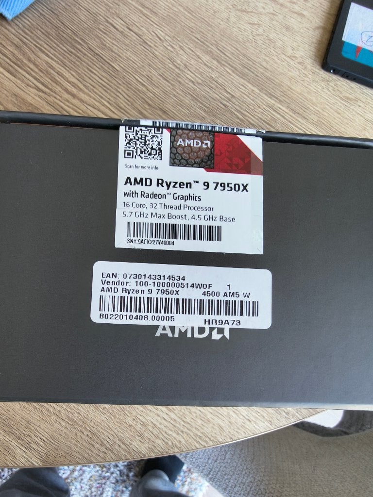 AMD Ryzen9 cpu 7950x, Computers en Software, Processors, Ophalen, AM5, Zo goed als nieuw, AMD Ryzen 9