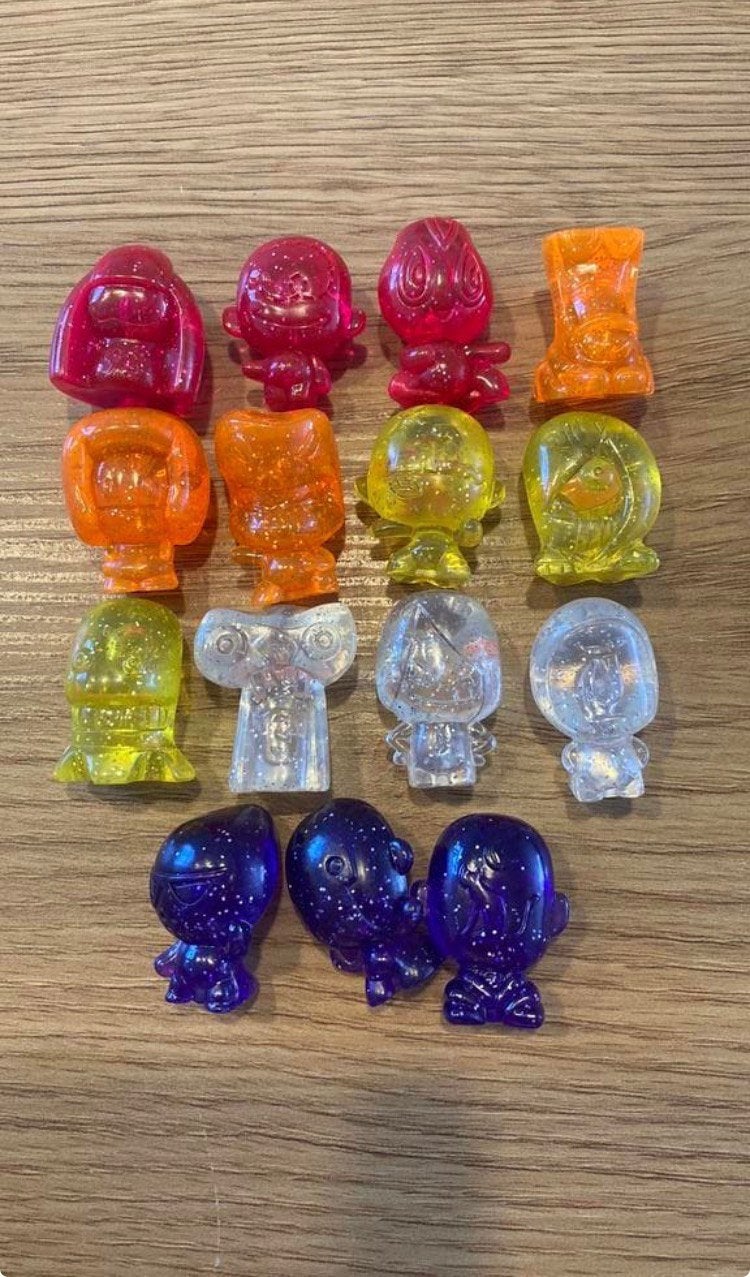 15 gogos gogo’s glitter transparents (2HB), Enlèvement ou Envoi, Comme neuf
