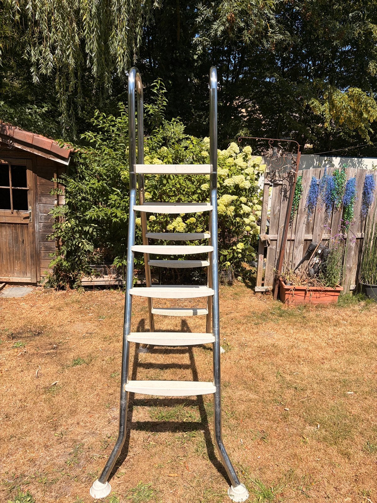Echelle de piscine hors sol, Doe-het-zelf en Bouw, Ladders en Trappen, Ophalen, Gebruikt, Ladder, Opvouwbaar of Inschuifbaar