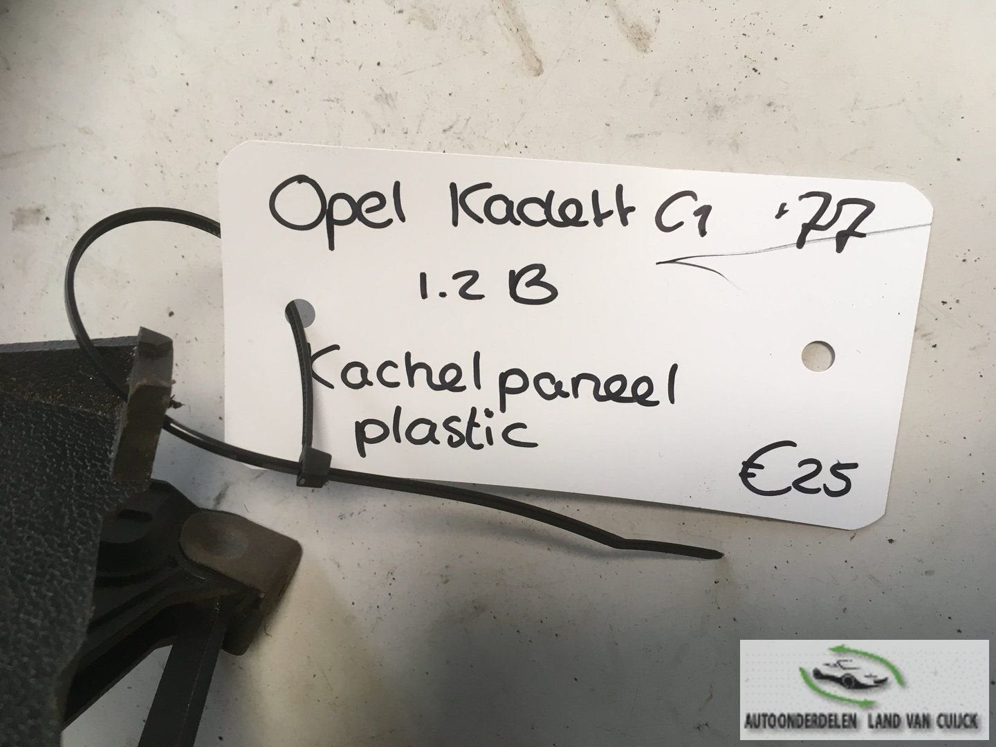Opel Kadett C 1977 radio kachel paneel, Gebruikt, -, -, Ophalen of Verzenden