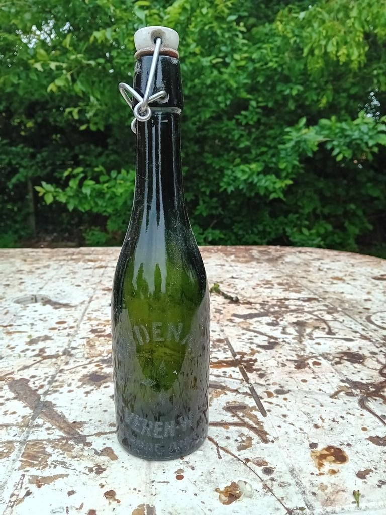 Oude vintage bierfles H Audenaep Beveren Waas, Ophalen of Verzenden