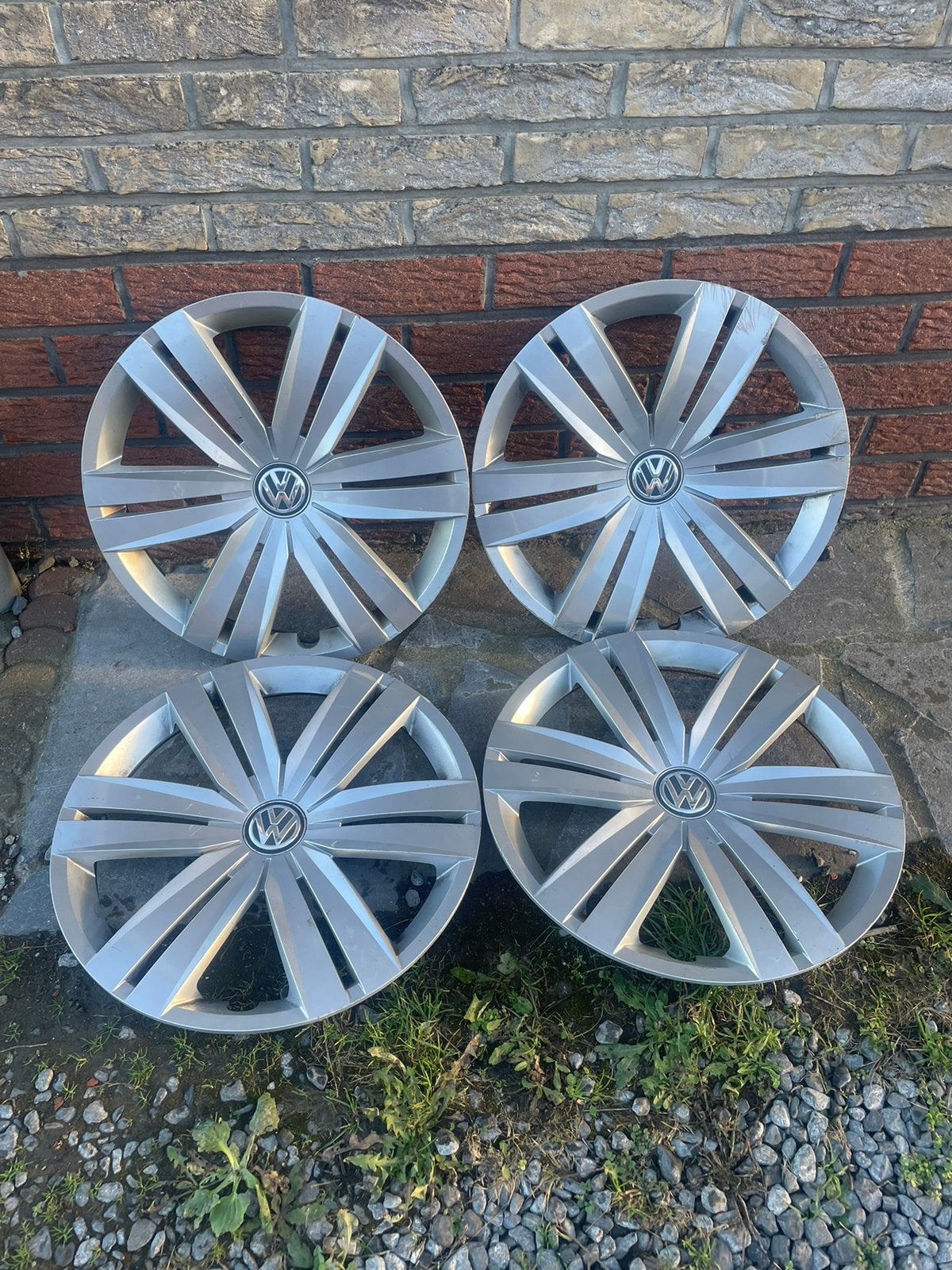 4 originele Volkswagen 16 inch wieldoppen (Touran/Caddy), Ophalen of Verzenden, Zo goed als nieuw