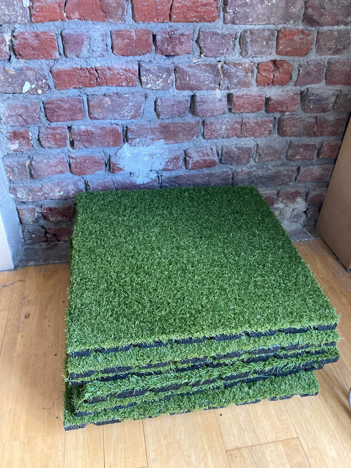 35 rubberen grastegels, topkwaliteit, 50 x 50 cm, Tuin en Terras, Ophalen, Zo goed als nieuw