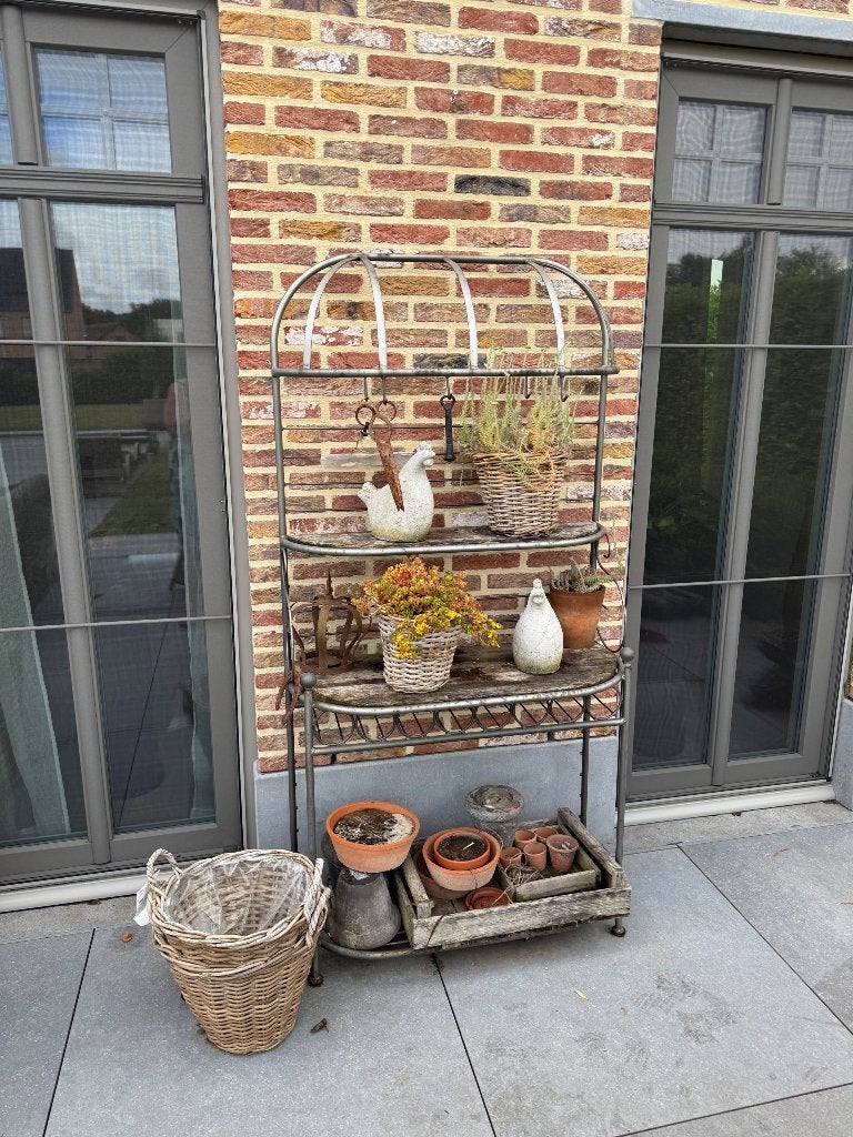 Landelijke ijzeren sier rek, Ophalen, Gebruikt