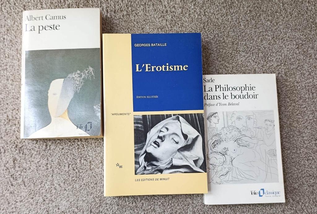 Filosofie bundel - Camus, de Sade & Bataille, Enlèvement ou Envoi, Utilisé, Philosophie ou éthique, Diverse auteurs