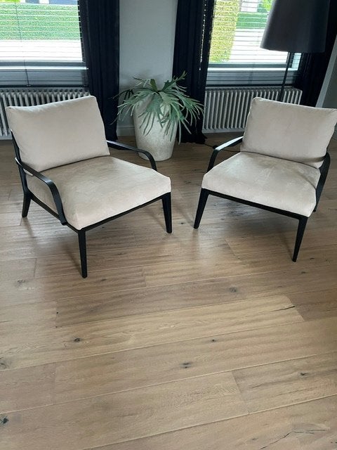 set van 2 design bijzetzetels, Huis en Inrichting, Ophalen, Gebruikt, Design, 75 tot 100 cm