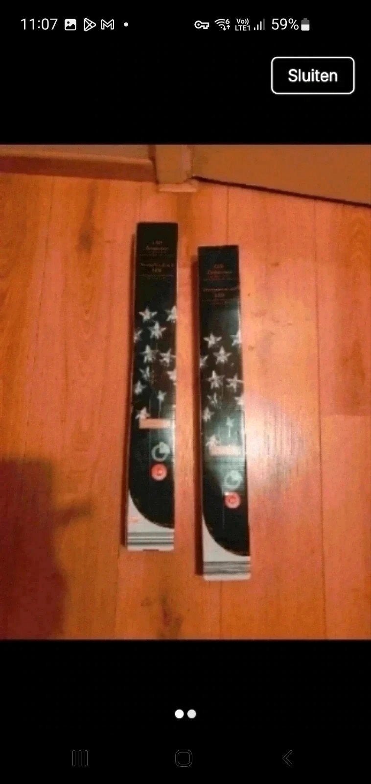 2 nieuwe dozen kerstverlichting 48 sterren, Diversen, Ophalen of Verzenden, Nieuw