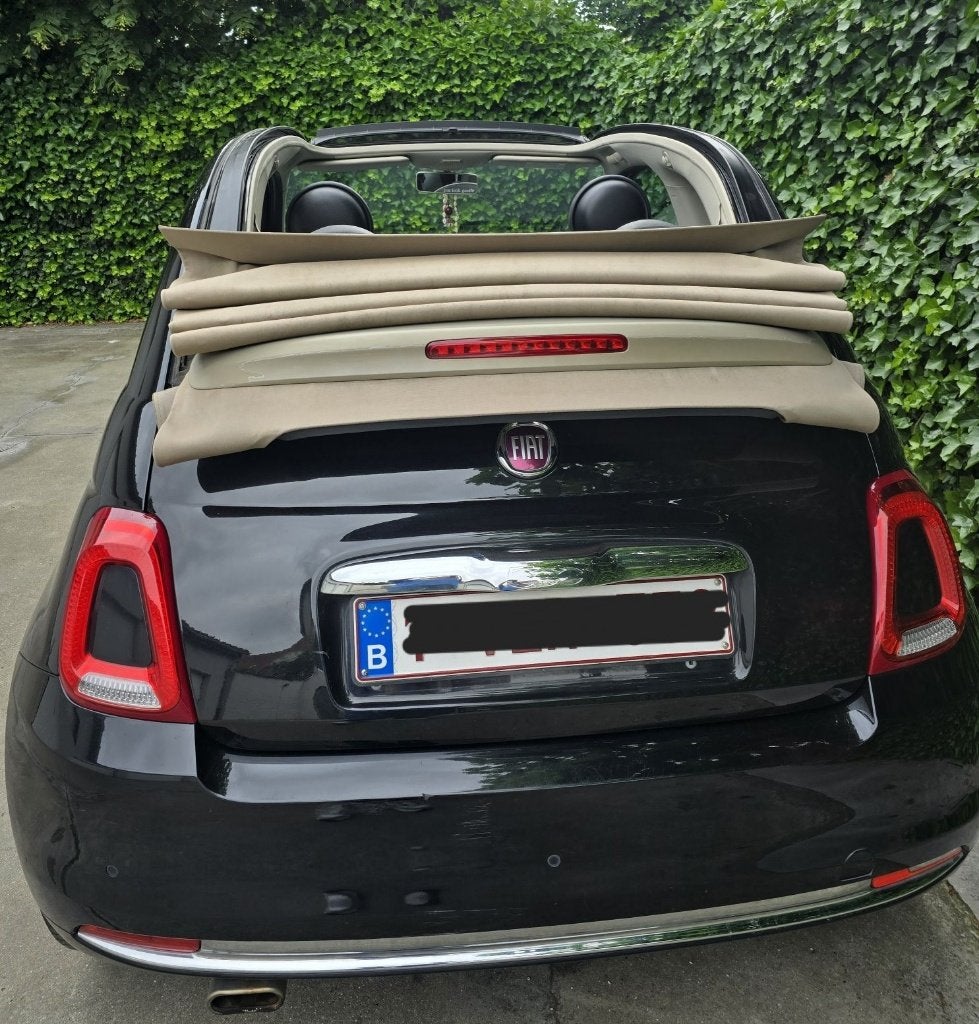 FIAT 500CABRIOLET LOUNGE NOIR, Autos, Achat, Euro 6, Cabriolet, Boîte manuelle