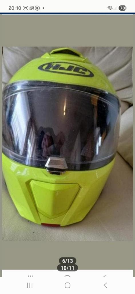 MODULAIRE FLUORESCERENDE GELE HELM VAN HET MERK PRIJS 90 EUR, Ophalen, L