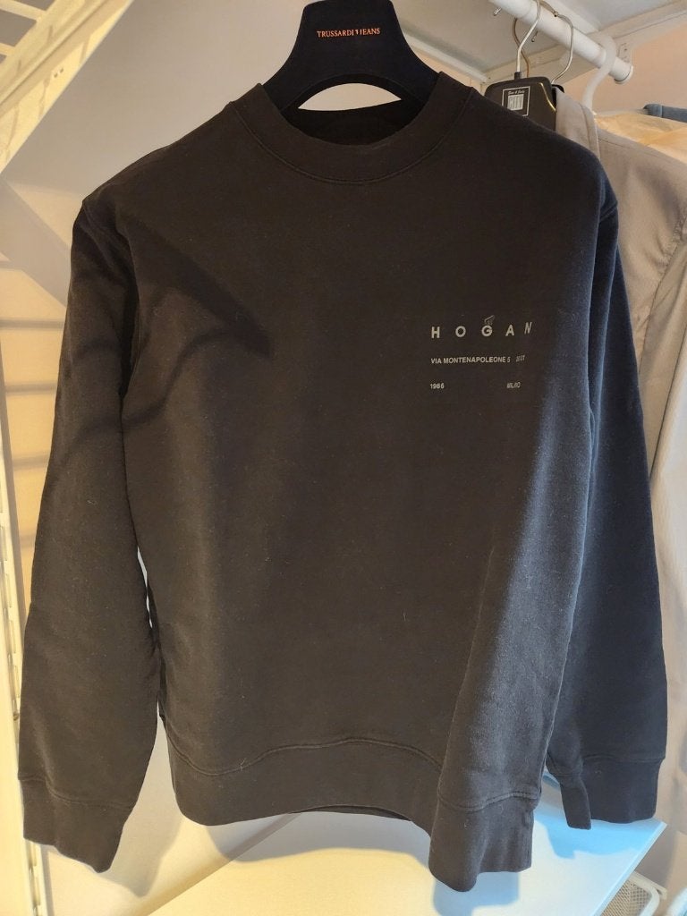 Hogan sweater zwart, logoprint Milano, maat XL, nieuw, Ophalen of Verzenden, Zwart, Hogan, Maat 56/58 (XL)