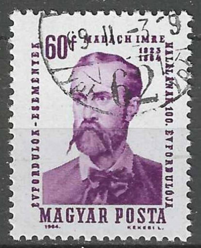 Hongarije 1964 - Yvert 1640 - Imre Madach  (ST), Verzenden, Gestempeld