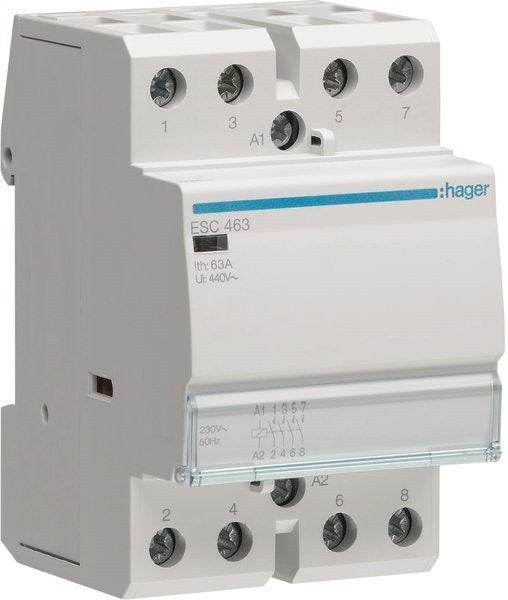 Magneetschakelaar / relais 63A 4xM 230V, Verzenden