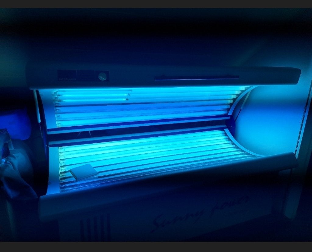zonnebank 350€, Enlèvement, Comme neuf, Soins du corps