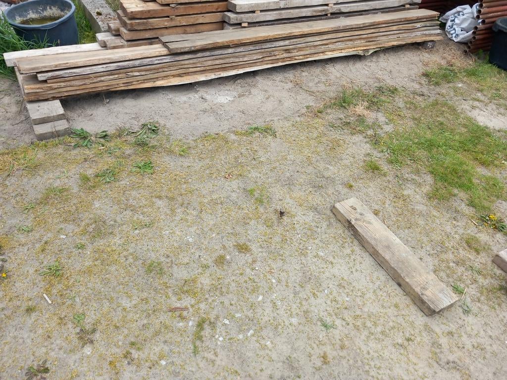 Oude Eiken planken, Doe-het-zelf en Bouw, Hout en Planken, Ophalen, Eiken, Plank
