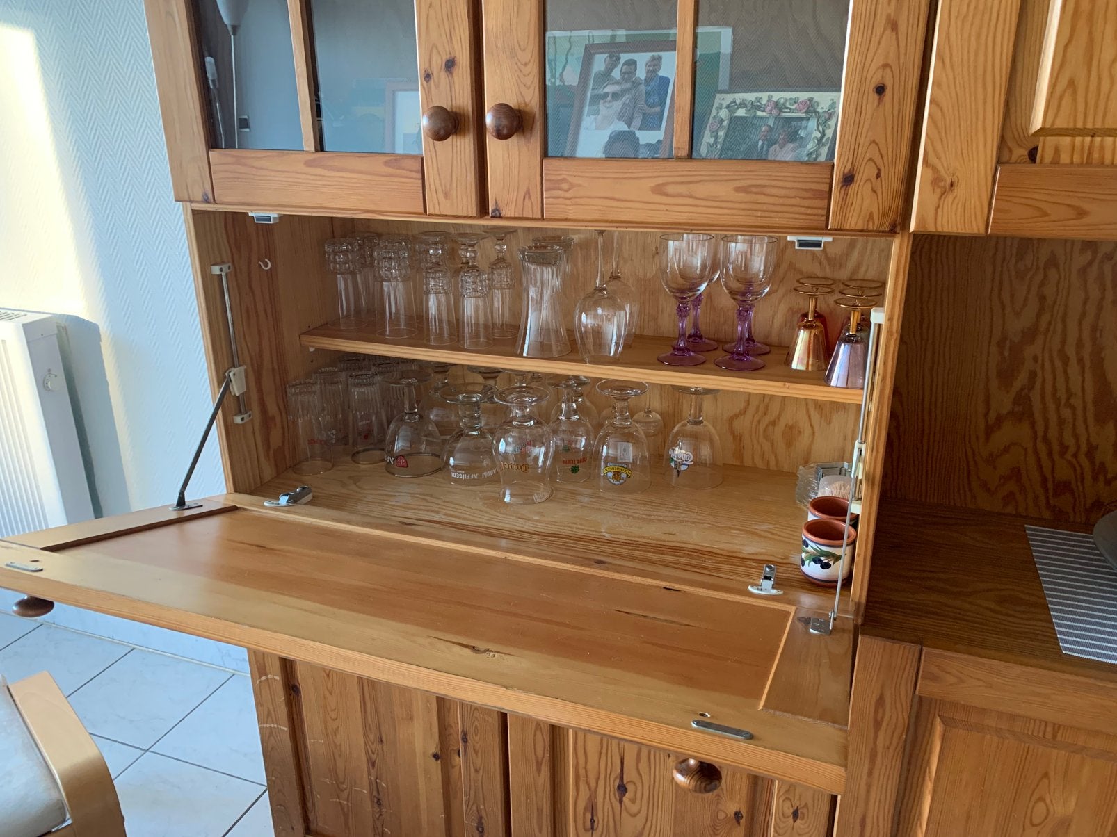 Wandkast grenen gratis, Huis en Inrichting, Ophalen, Gebruikt, Met deur(en), Landelijk