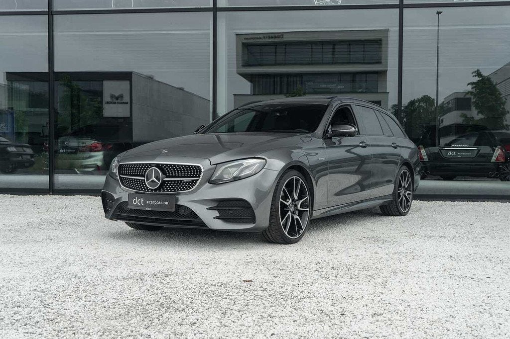 Mercedes-Benz E-Class AMG 43 4-Matic Pano Full Service histo, Autos, Argent ou Gris, Achat, Euro 6, Noir