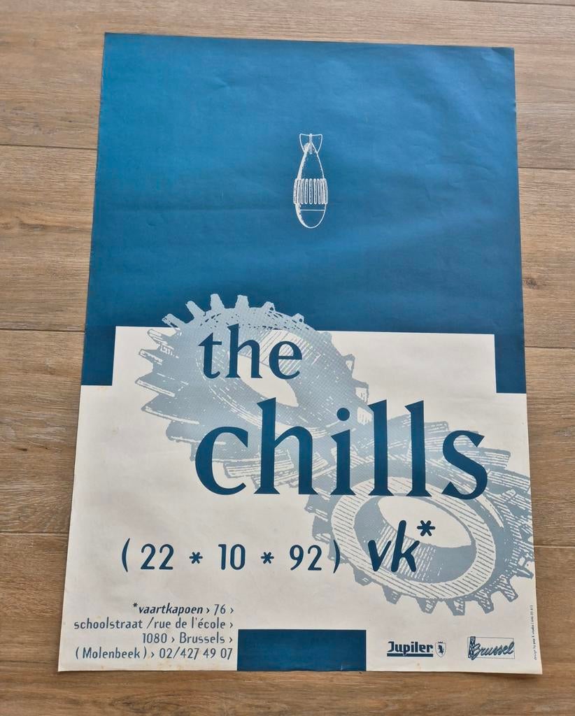 Affiche de concert The Chills 1992 UK., Enlèvement ou Envoi, Comme neuf, Musique