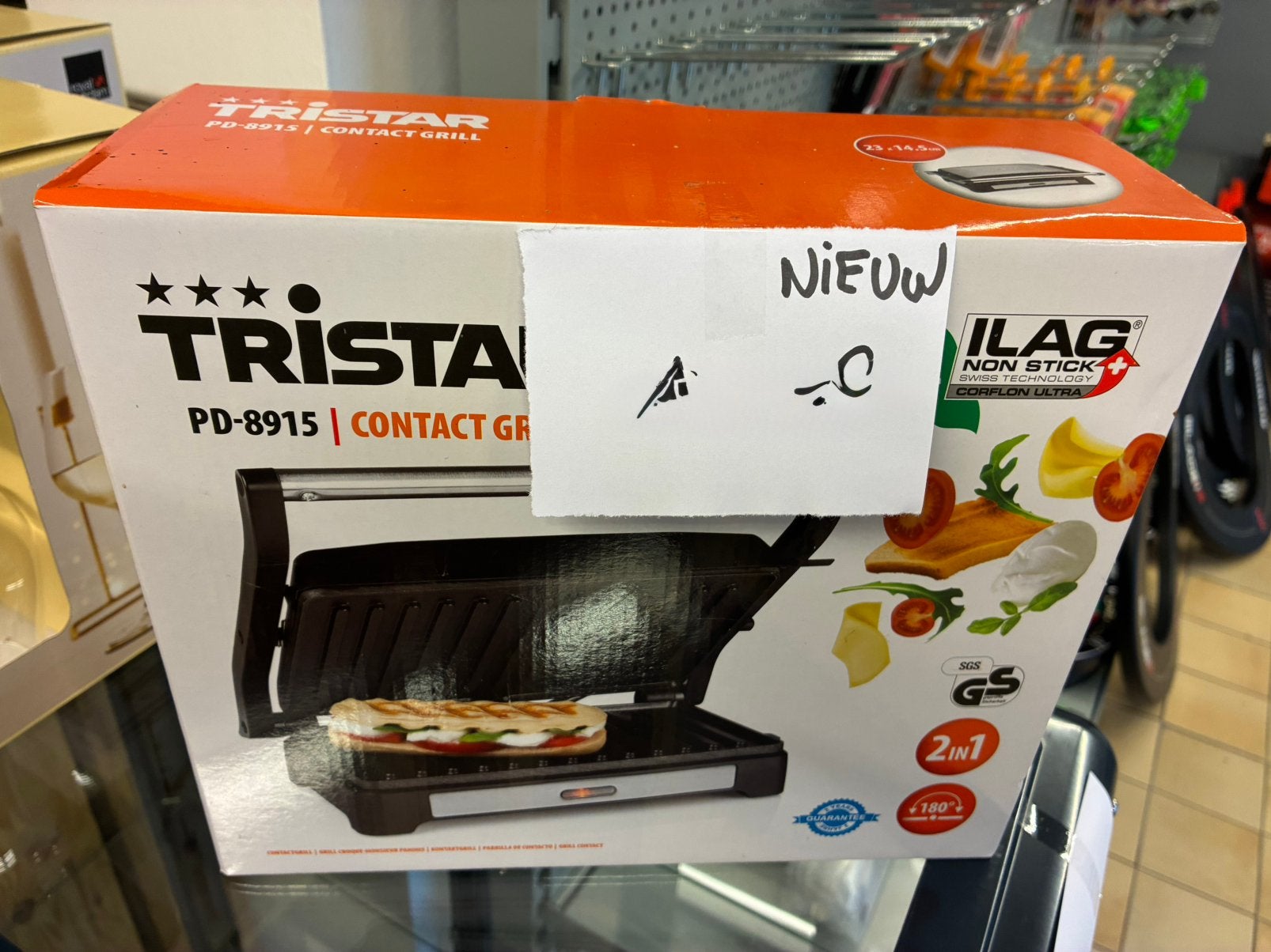 Tristar PD-8915 Contactgrill / Paninimaker, Ophalen of Verzenden, Nieuw