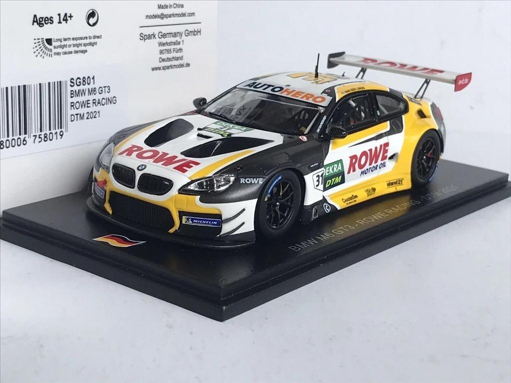 1:43 Spark SG801 BMW M6 GT3 DTM 2021 #31 van der Linde, Enlèvement ou Envoi, Neuf, Voiture, Autres marques