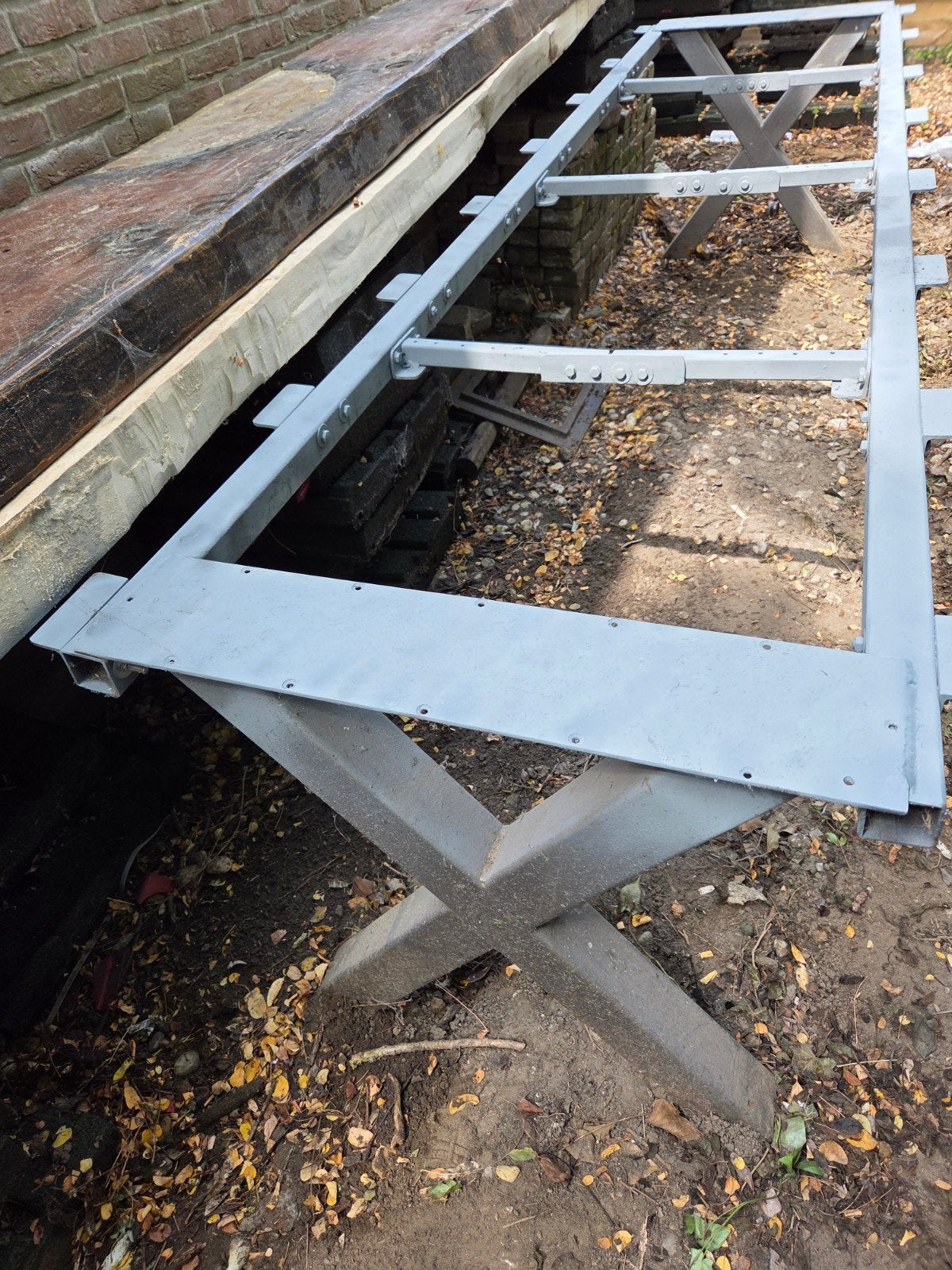 boomstam tafel, Tuin en Terras, Ophalen
