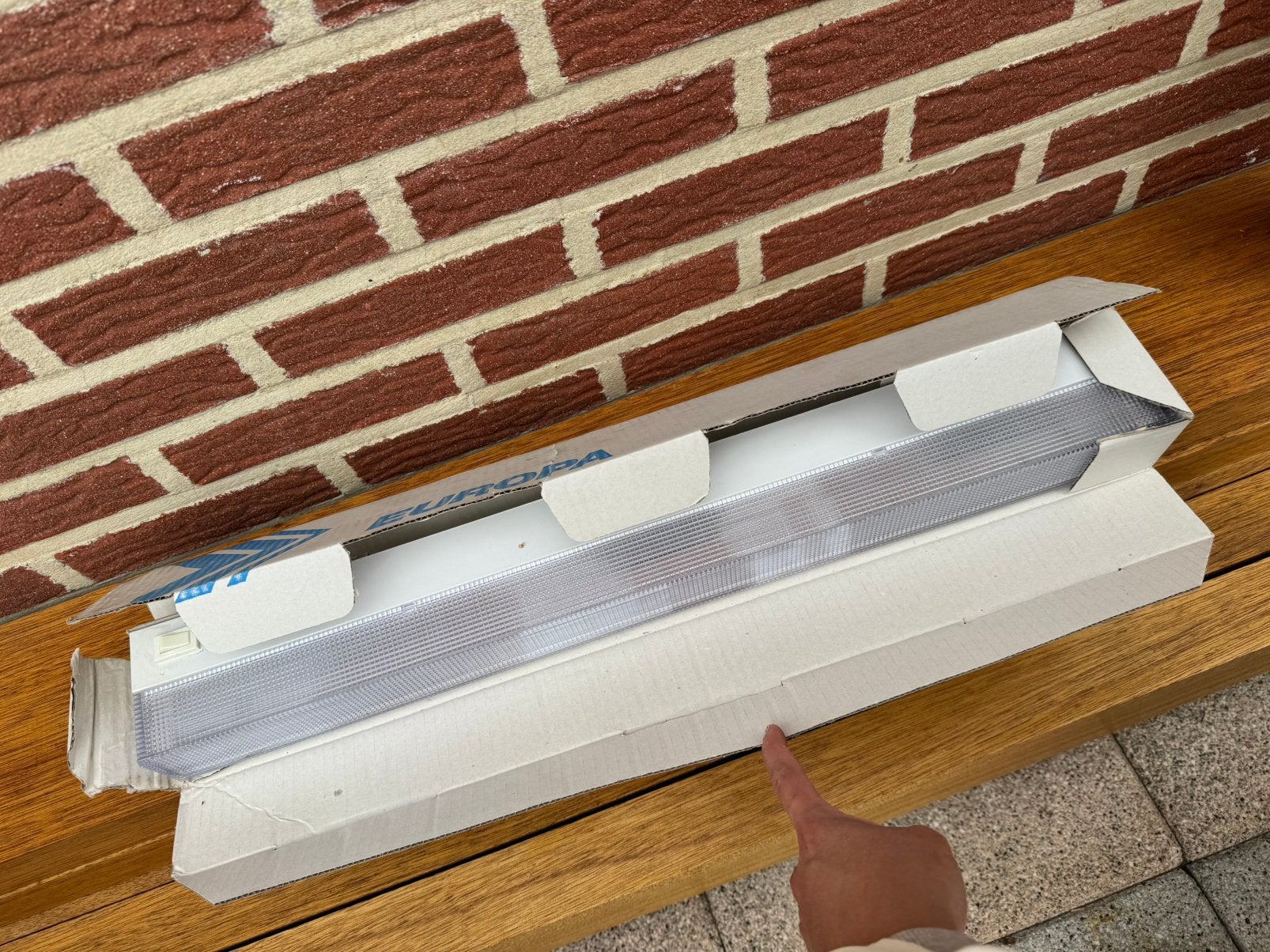 2x langwerpig led-armatuur, Ophalen, Wit, Zo goed als nieuw, Overige merken