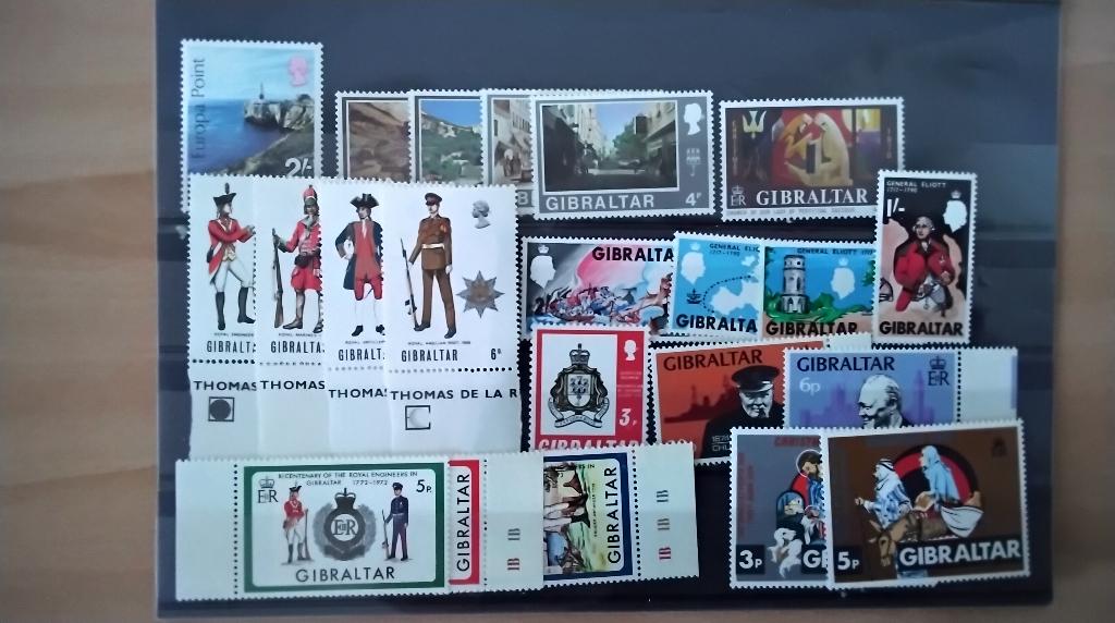 Verzameling Gibraltar MNH., Envoi