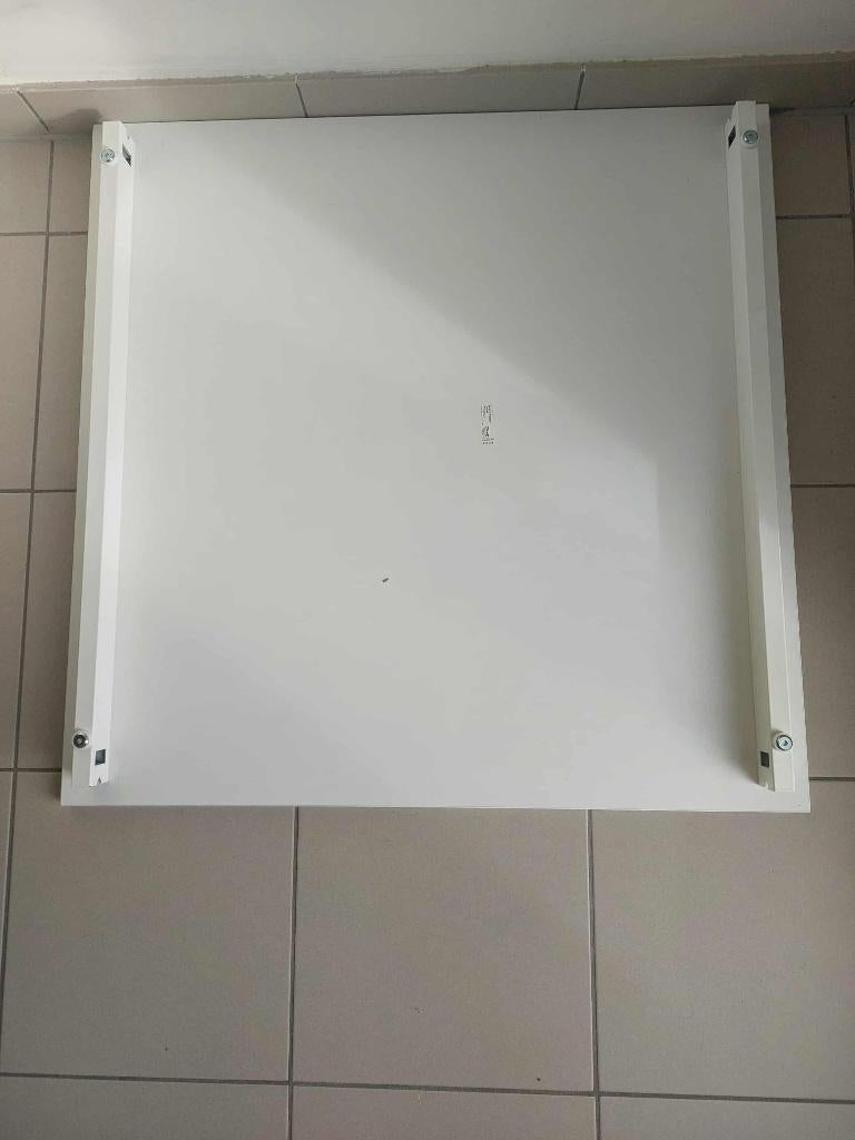 Witte Tafel, Huis en Inrichting, Tafels | Eettafels, Overige materialen, 50 tot 100 cm, Vierkant, Zo goed als nieuw