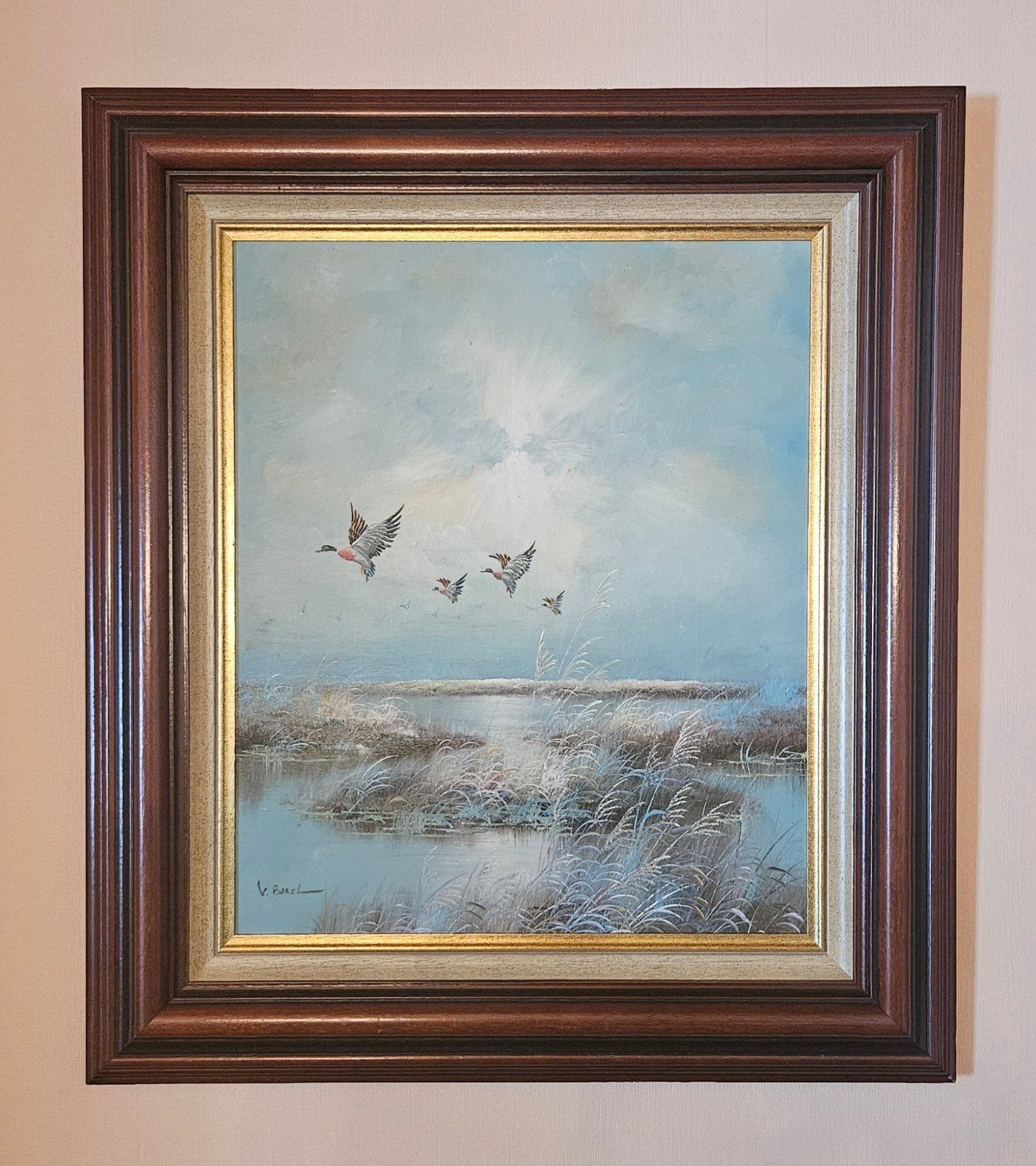 V. Bakel, Ophalen, Olieverf, Doek