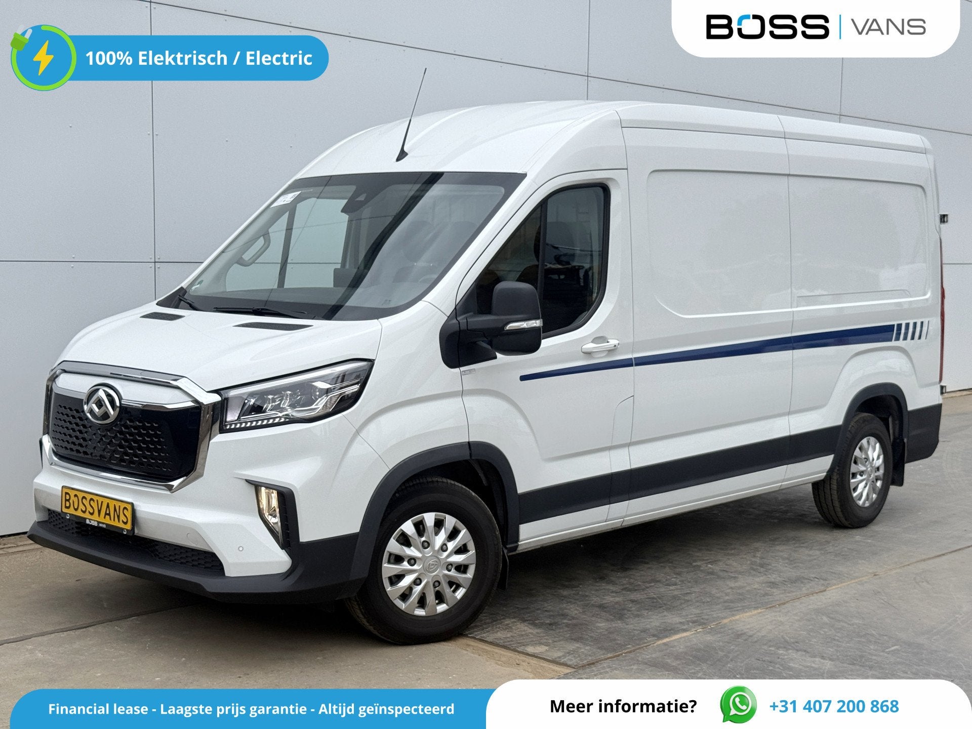 Maxus eDeliver 9 72kWh 204PK Elektrisch 72kWh 280km WLTP L3H, Autos, Camionnettes & Utilitaires, Achat, Entreprise, 3 places, Maxus