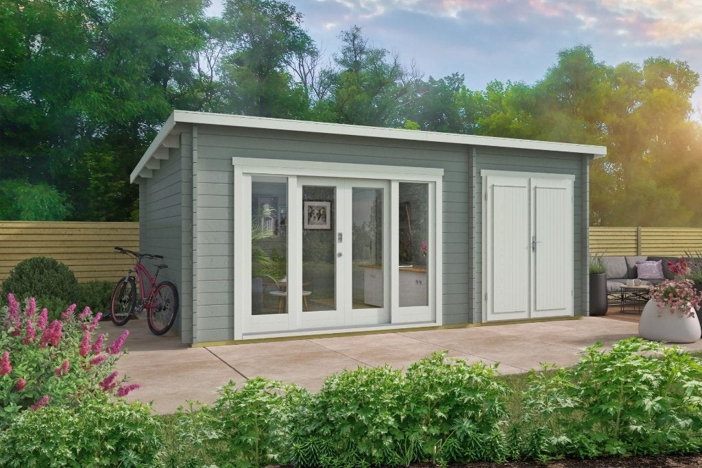 Blokhut - Tuinhuis Meg | 44 mm | onbehandeld, Verzenden, Nieuw