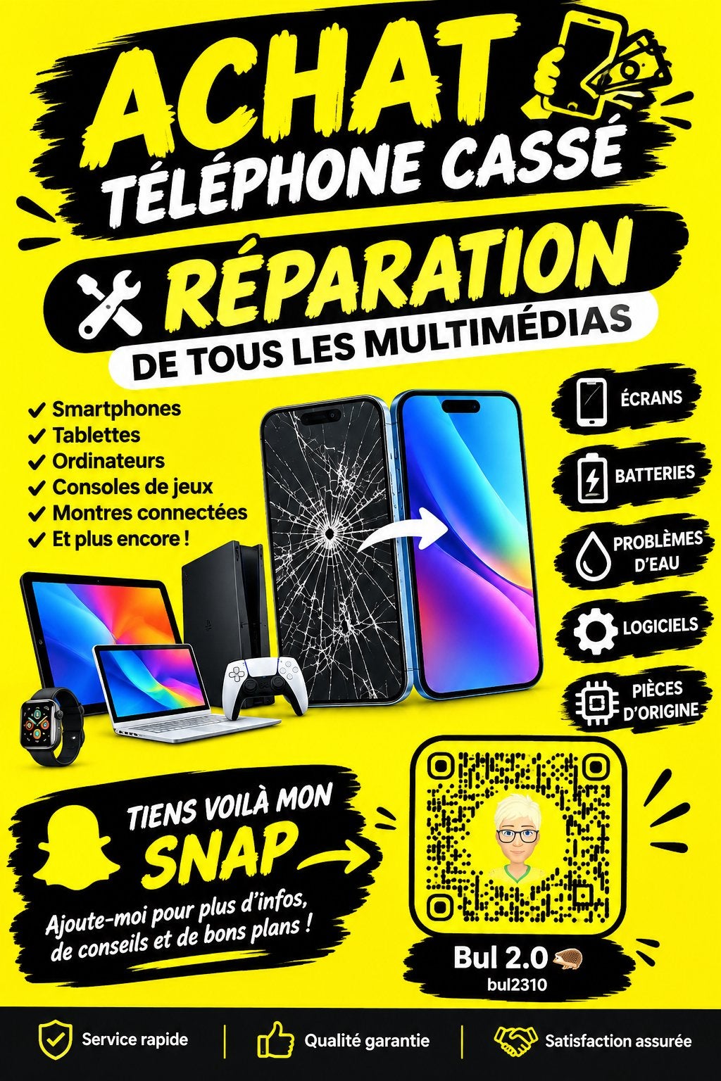 Achat et réparation,,, Enlèvement ou Envoi, Comme neuf