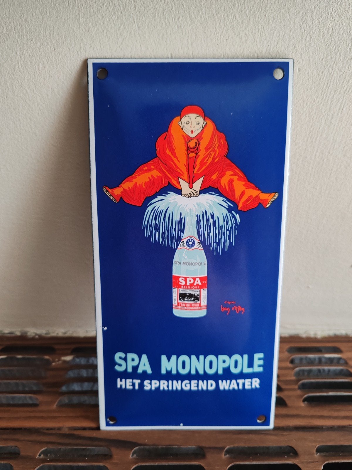 Plaque émaillée SPA, Enlèvement ou Envoi, Comme neuf, Panneau publicitaire