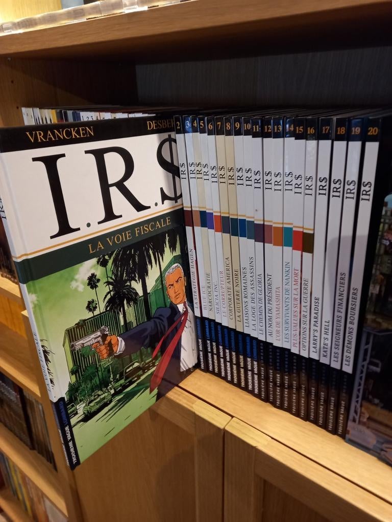 I.R.S.  volumes de 1 à 20, Enlèvement