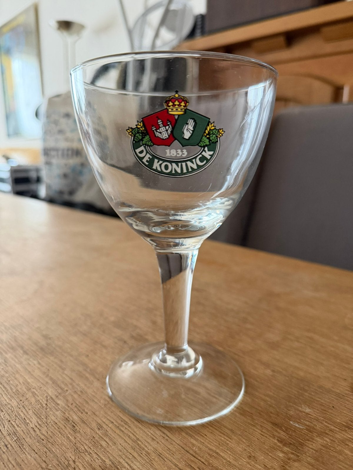 De koninck glazen, Verzamelen, Biermerken, Ophalen, Zo goed als nieuw, De Koninck