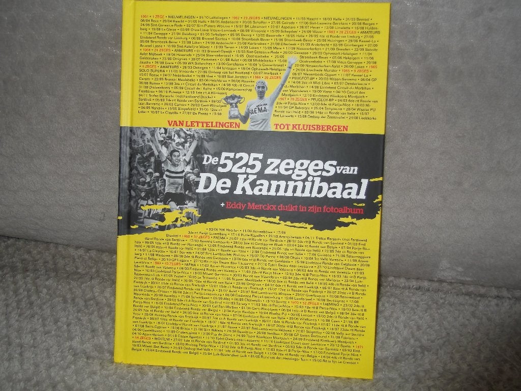 Eddy Merckx - de 525 zeges van De Kannibaal, Boeken, Ophalen of Verzenden