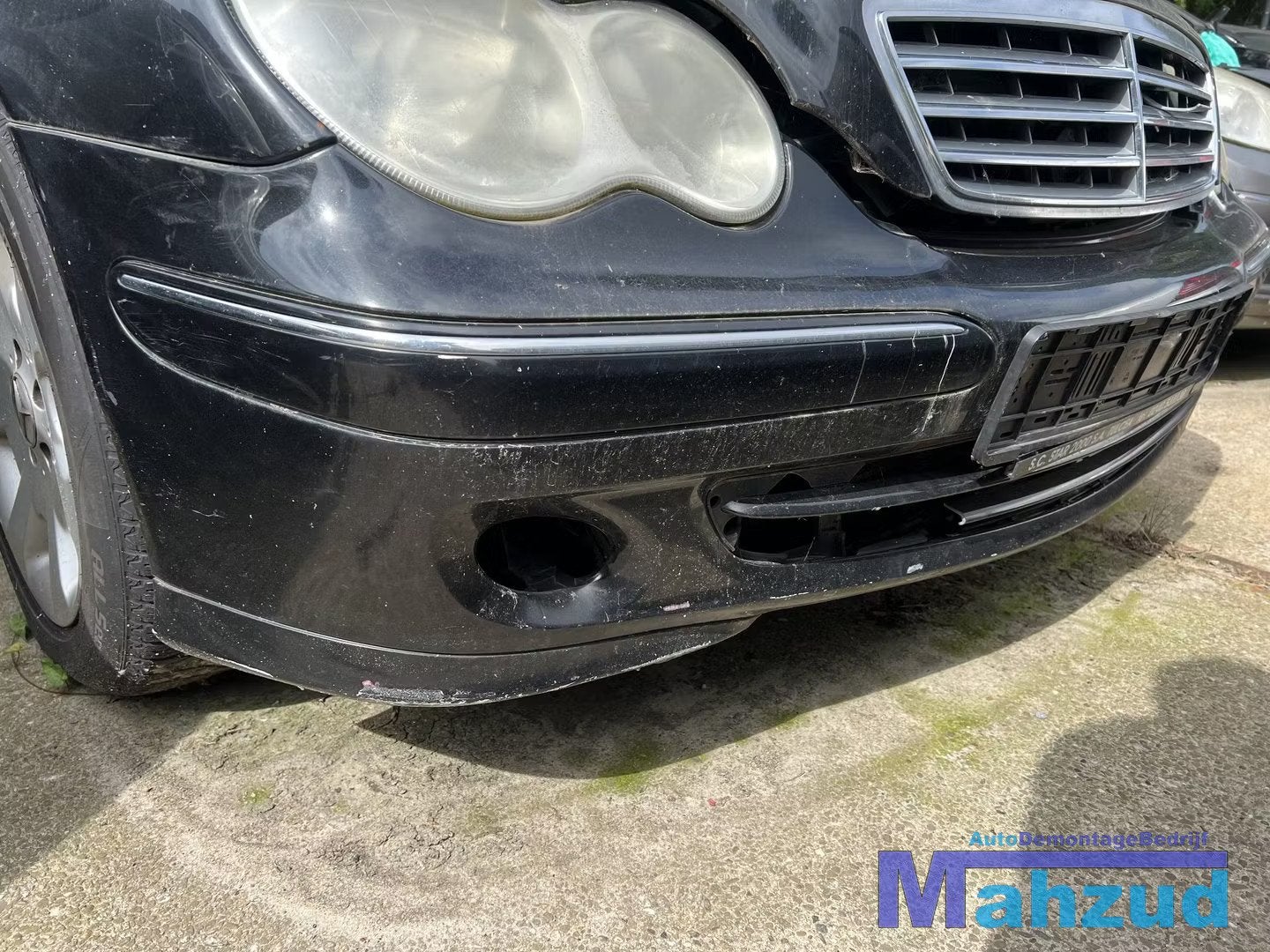 MERCEDES C KLASSE W203 Zwart 197 Voorbumper, Mercedes-Benz AG, Pare-chocs, Mercedes-Benz, Utilisé