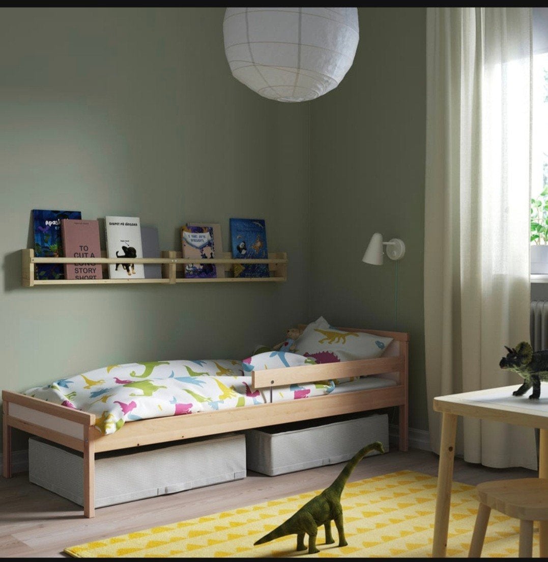 lit enfant ikea SINGLAR avec sommier et matelas, Sommier à lattes, 70 à 85 cm, Comme neuf, Enlèvement
