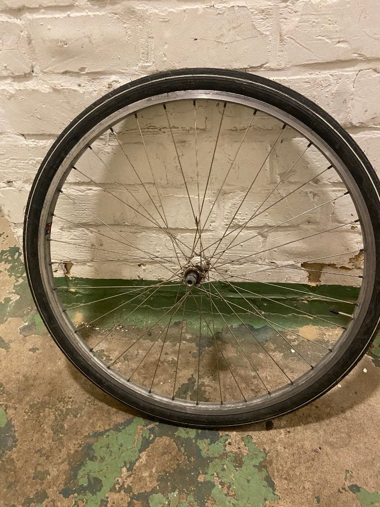 fietswiel voorwiel met buitenband, Ophalen, Zo goed als nieuw, Band