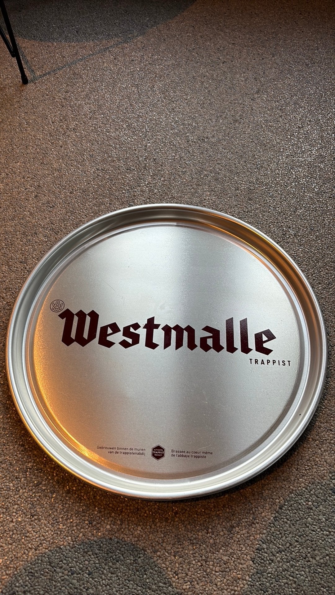 Dienblad westmalle trappist, Verzamelen, Ophalen, Zo goed als nieuw, Reclamebord, Plaat of Schild