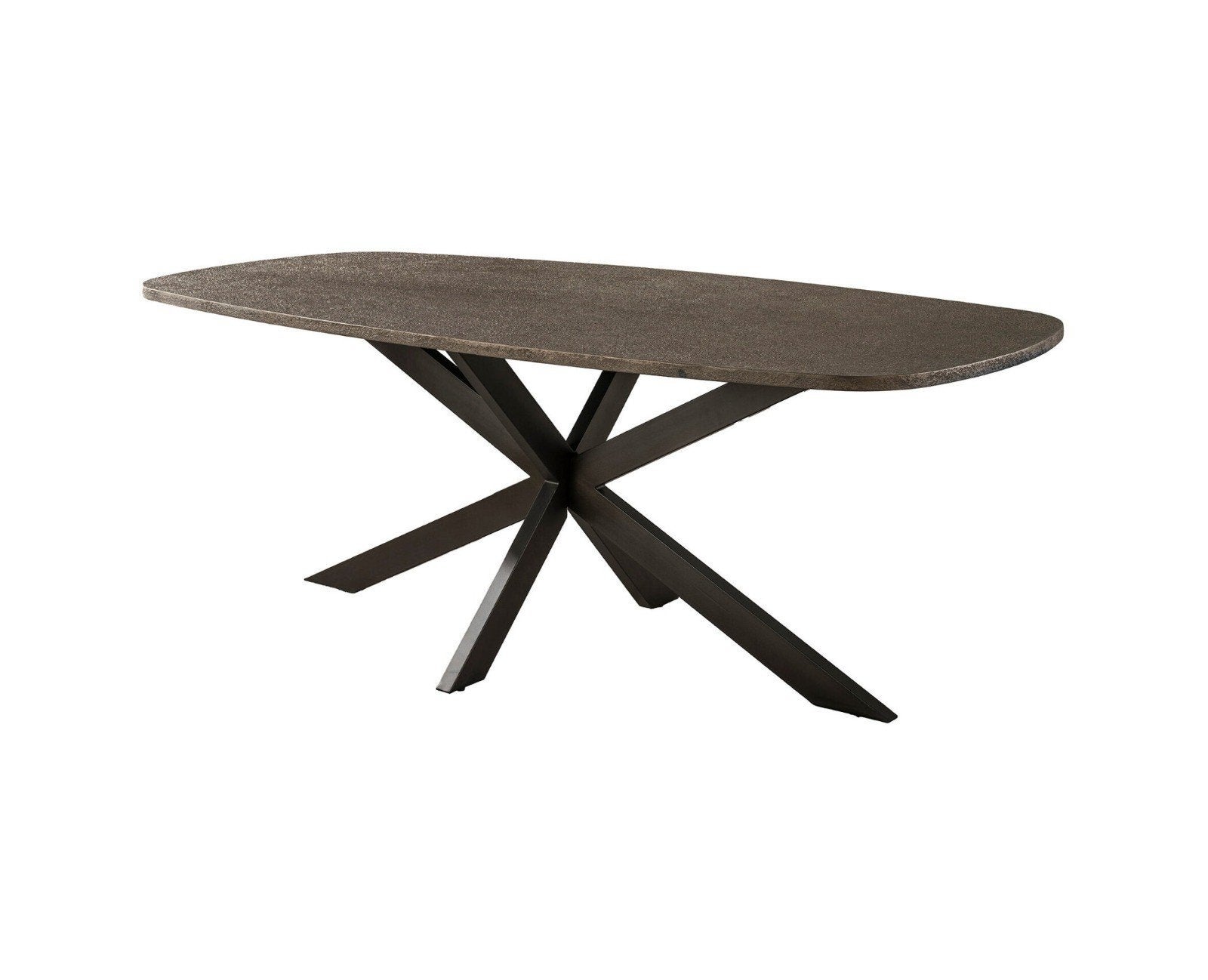 Eettafel deens ovaal - bronze liquid metal, Huis en Inrichting, Tafels | Eettafels, Ophalen, Ovaal