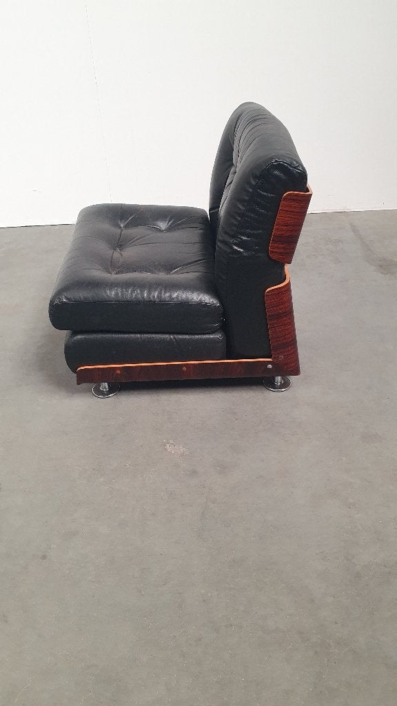 Palissander vintage jaren 70s multiplex fauteuil, Antiek en Kunst, Kunst | Designobjecten, Ophalen