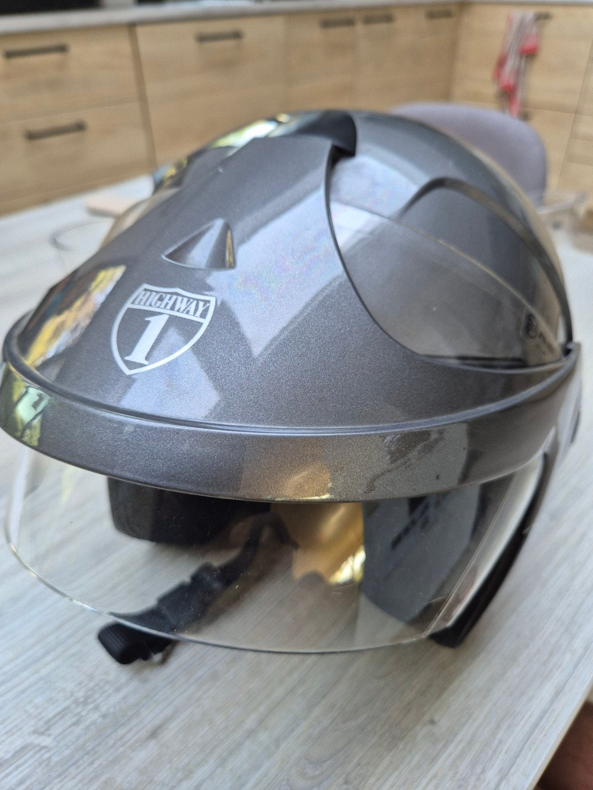 Motorhelm te koop, Ophalen, Gebruikt, Extra small of kleiner