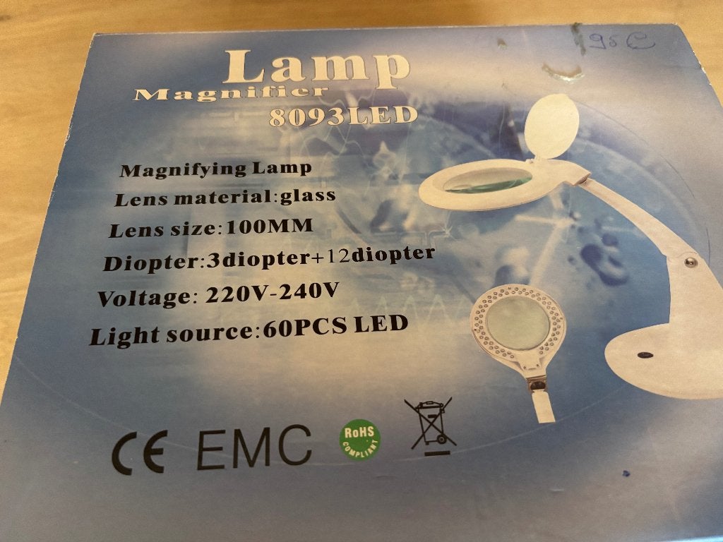 Led lamp en vergroting, Enlèvement, Comme neuf, Lampe loupe