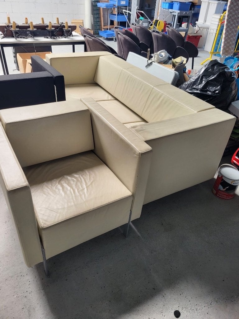 Canapé et fauteuils, Maison & Meubles, Gris, Enlèvement, Cinq, Six Chaises ou plus, Utilisé