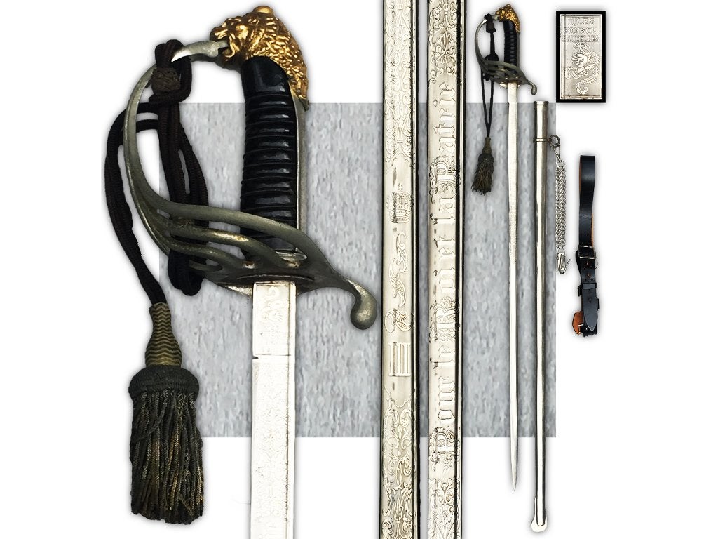 🚨ABL Très Rare SABRE DE COMMISSAIRE Jules Fonson L III, Collections, Enlèvement ou Envoi, Armée de terre, Épée ou sabre