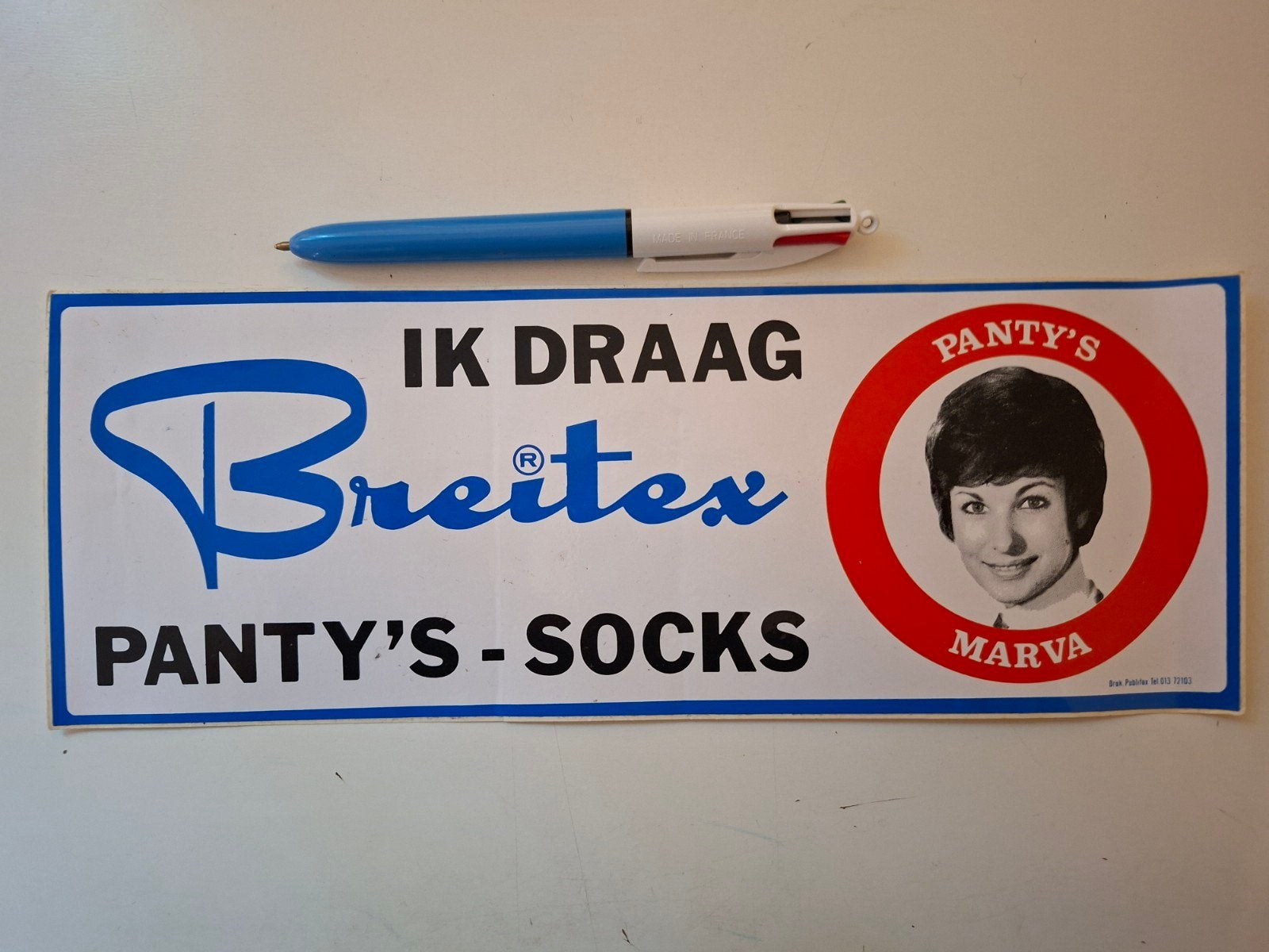 Grote sticker Marva Breitex, Ophalen of Verzenden, Zo goed als nieuw, Merk