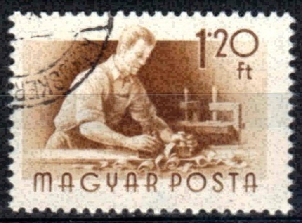 Hongarije 1955 - Yvert 1169 - Courante Reeks - Beroepen (ST), Verzenden, Gestempeld