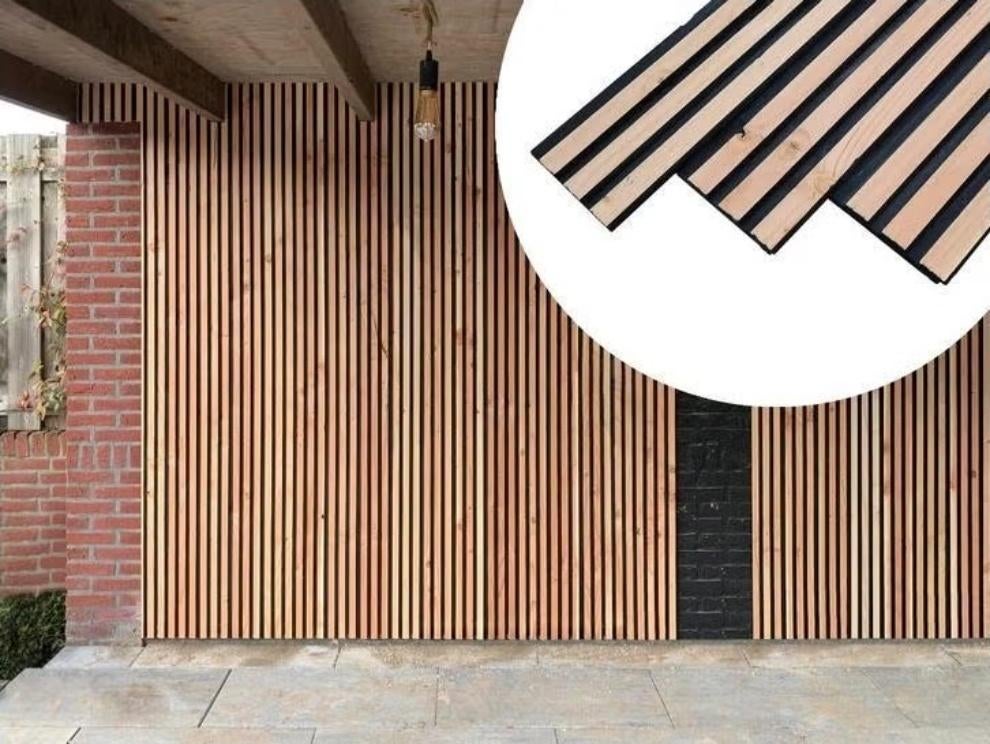 akoestische panelen akupanels triple rhombus gevelbekleding, Ophalen of Verzenden, Hout
